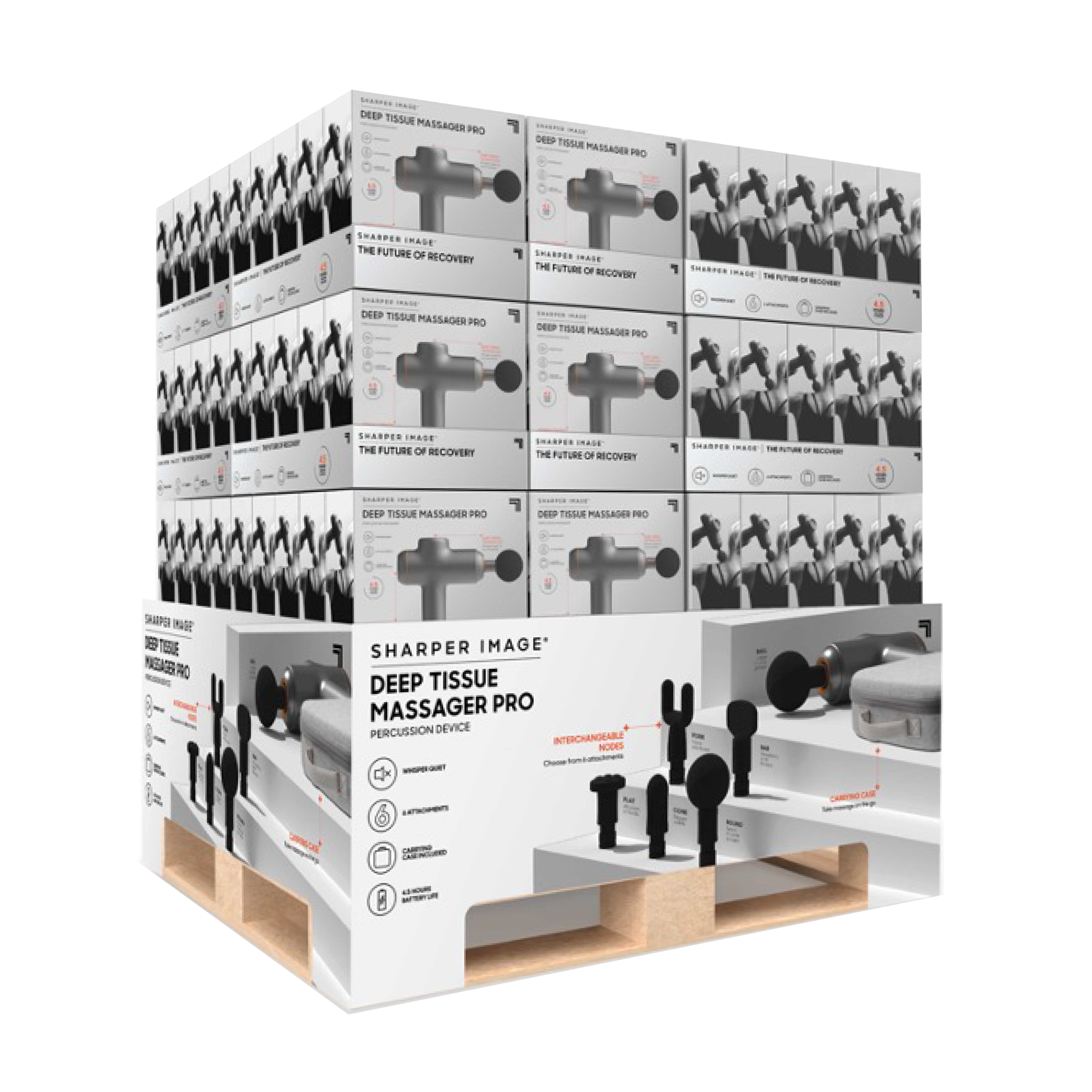 Sharper Image Deep Tissue Massager Pro pallet display at Costco