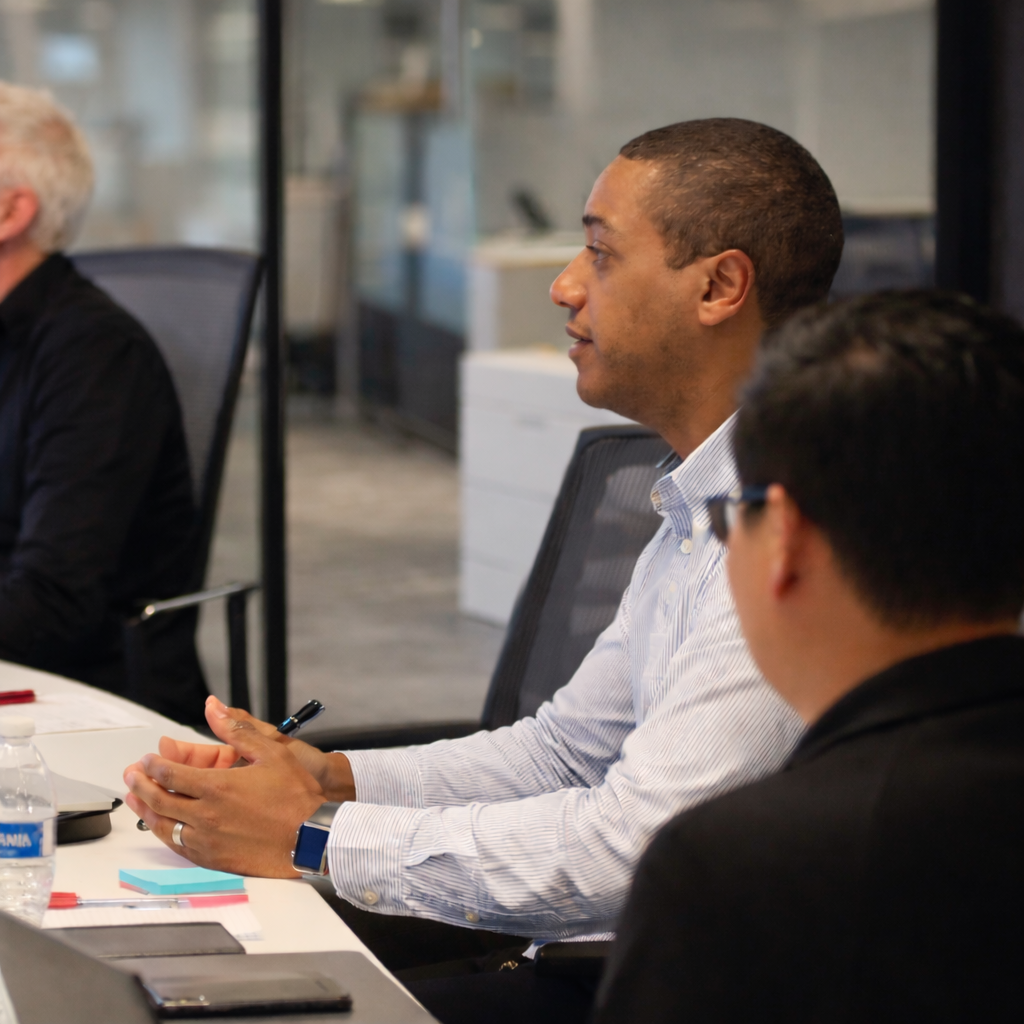 Rene Hart in a wellness strategy meeting